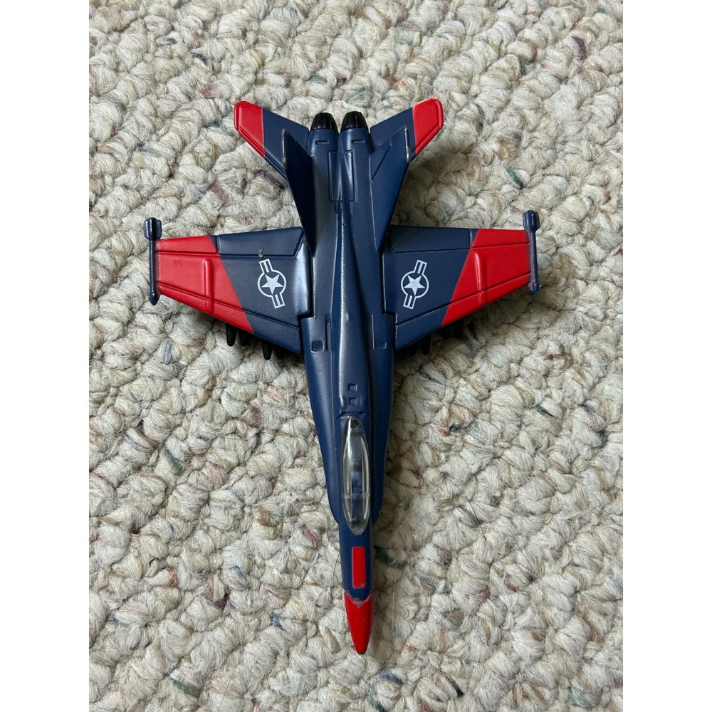 Maisto Tailwinds F-18C Hornet Diecast Fighter Jet Navy Blue Red US Military Toy